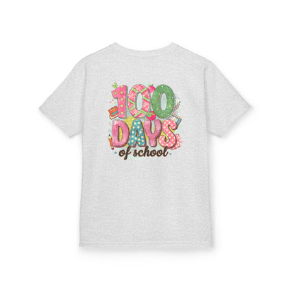 Kids 100 Days of School Tee, Fun t-shirt for kids, Milestone celebration shirt, Perfect for school events, Unique kids' apparel