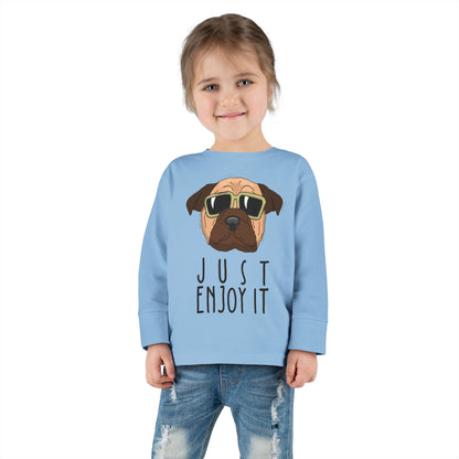 Cool Dog Toddler Long Sleeve Tee, Funny Kid Shirt, Cute Animal Tee, Gifts for Toddlers, Birthday Party Outfit, Animal Lover Apparel