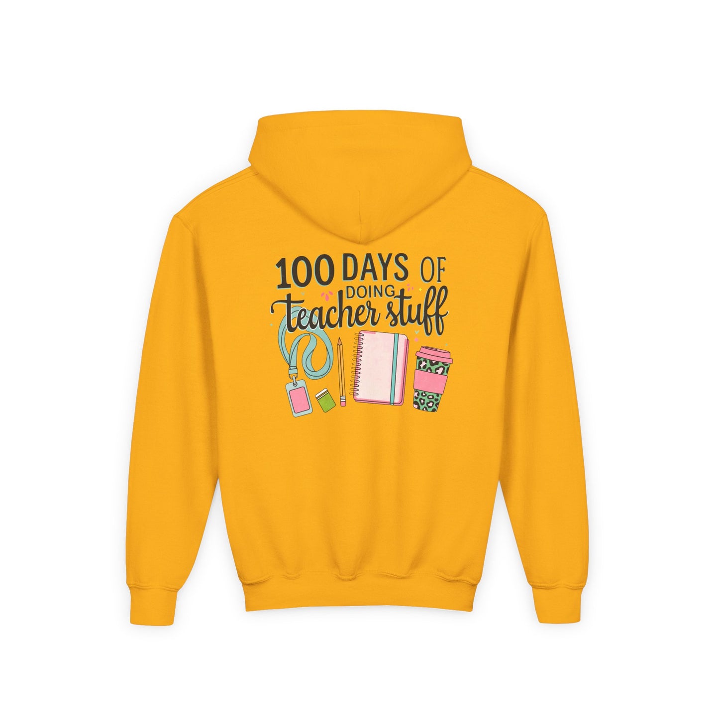 Teacher Appreciation Youth Hoodie, Perfect for School Days, Gifts for Educators, 100 Days of Teacher Stuff, Cozy Classroom Wear, Fun