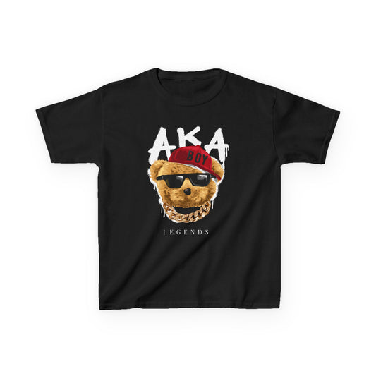 Fun Trendy Kids Tee, Cool Kid Shirt, Bear Graphic Tee, Gift for Boys, Casual Everyday Wear Black