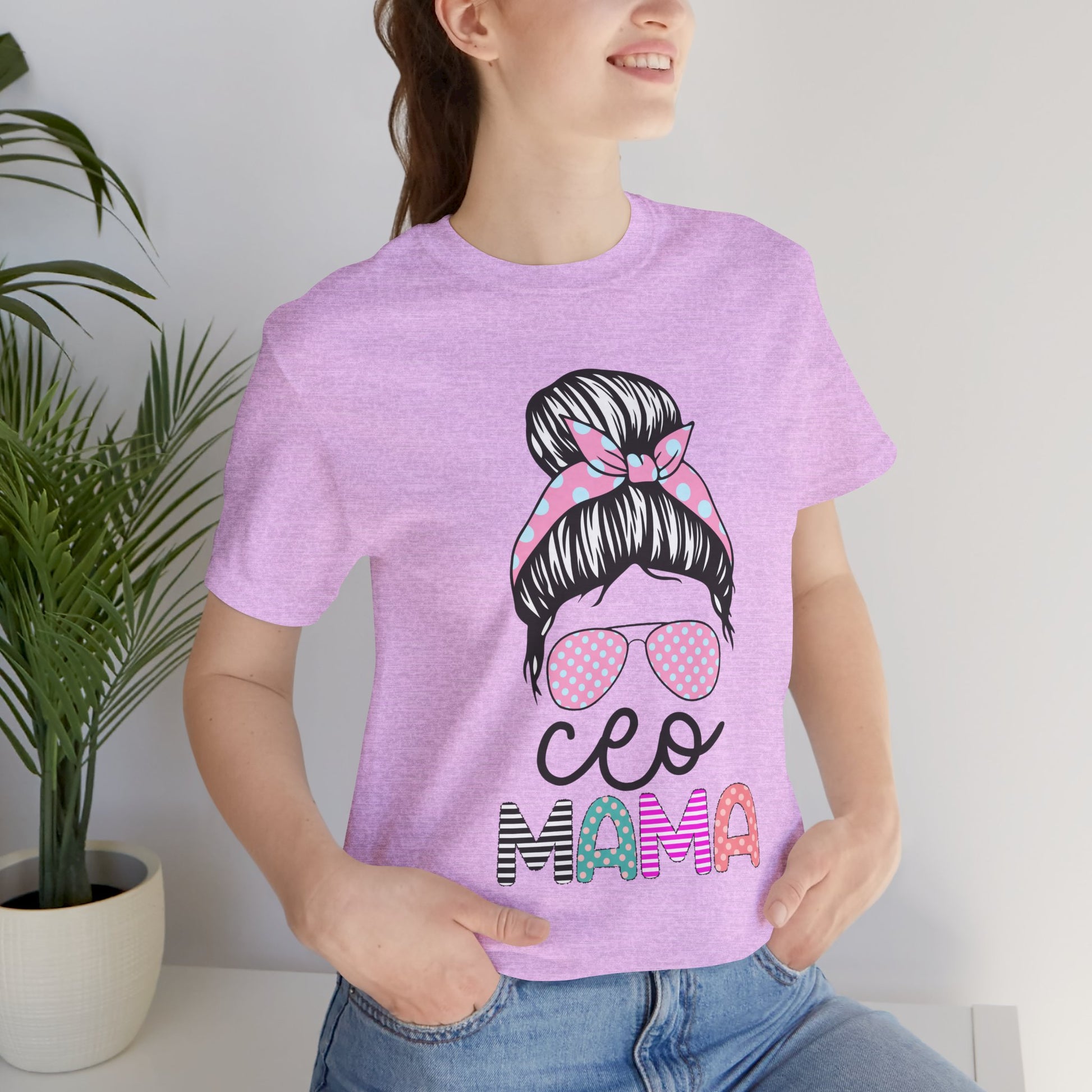 CEO Mama Graphic Tee, Unisex T-Shirt for Moms, Gift for New Mothers, Casual Summer Top, Fun Parenting Apparel, Mother's Day Gift