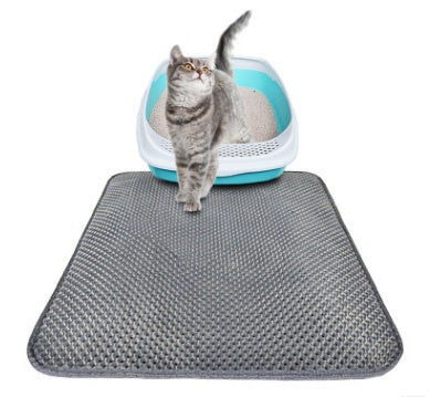 Cat Litter Pad Honeycomb Cat Pad Waterproof Urine Proof Pad Pet Supplies Gray L