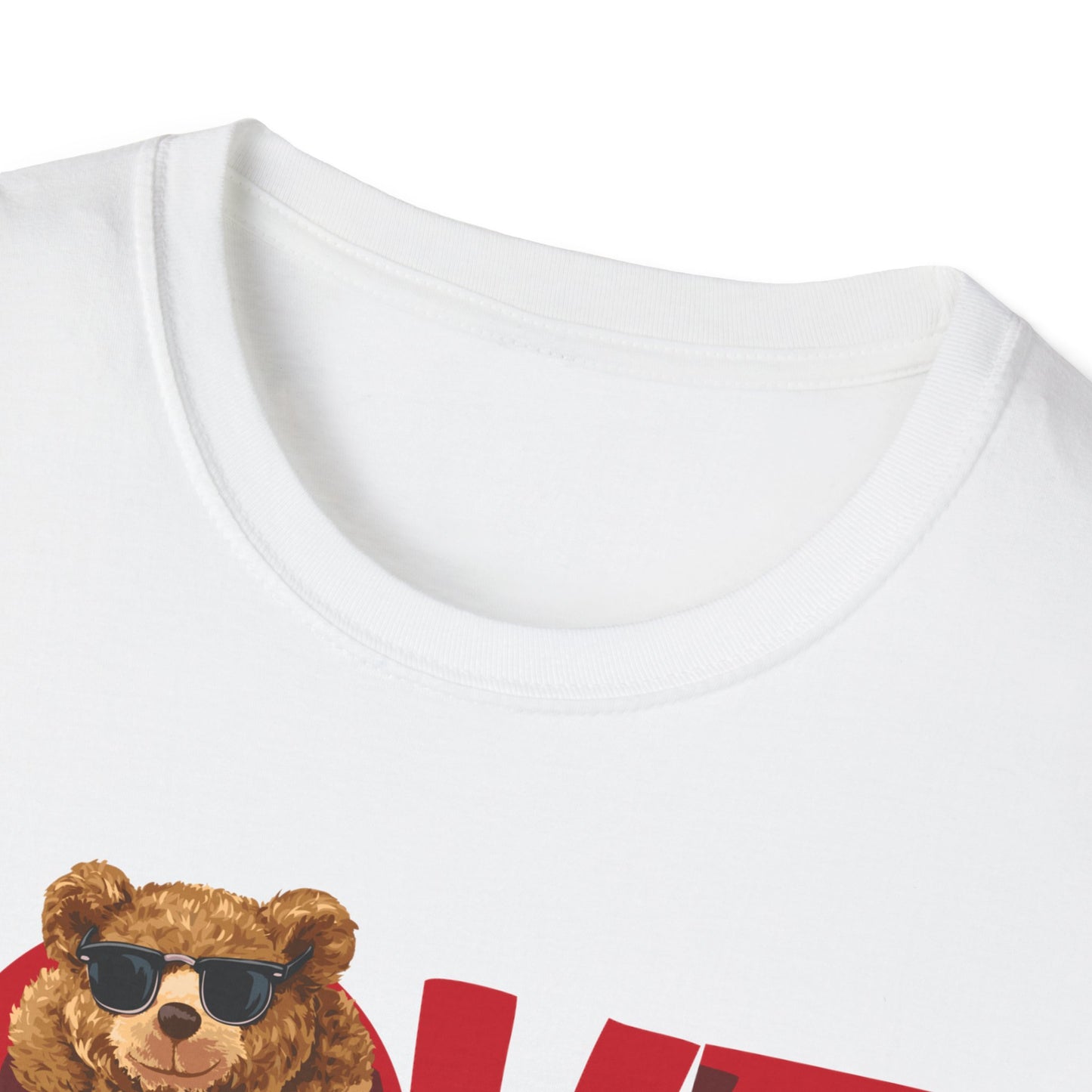 Love Bear Unisex Softstyle T-Shirt | Cute Casual Tee, Gift for Him/Her, Valentine’s Day, Birthday, Everyday Wear