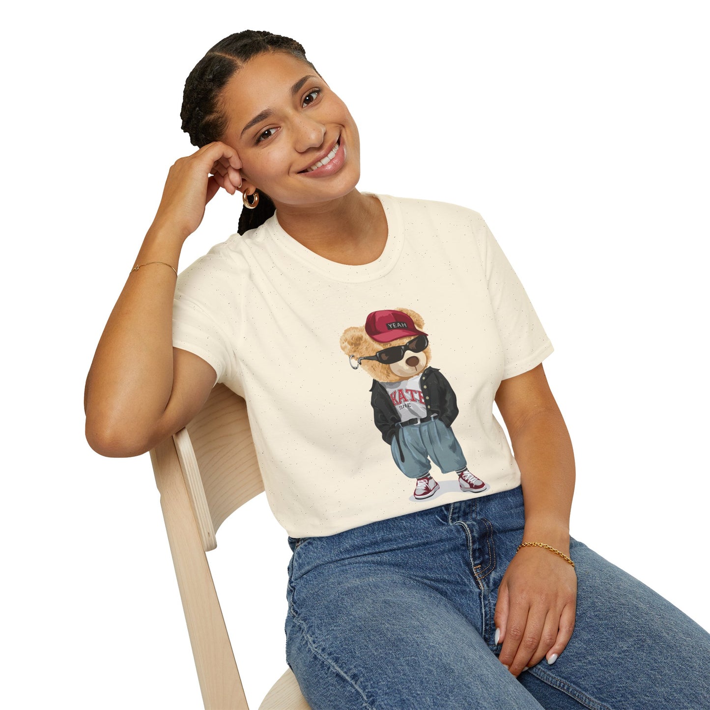 Hip Hop Bear T-Shirt | Cool Graphic Tee, Streetwear, Casual Wear, Gift for Teens, Hip Hop Style