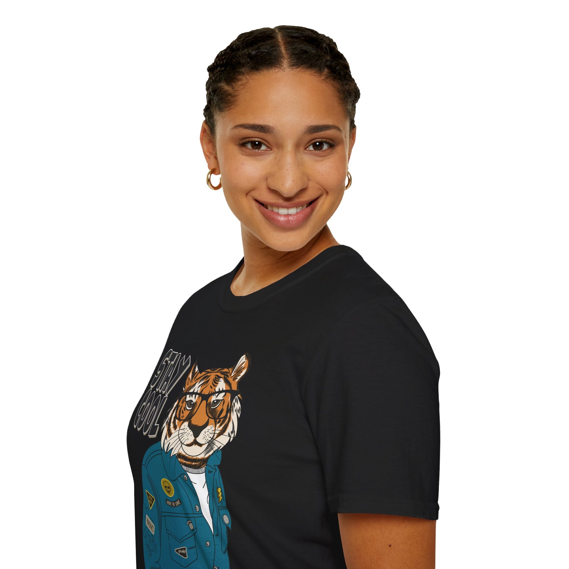 Cool Tiger Graphic T-Shirt | Stay Cool Tee, Unisex Sizes, Casual Wear, Gift for Animal Lovers, Everyday Style
