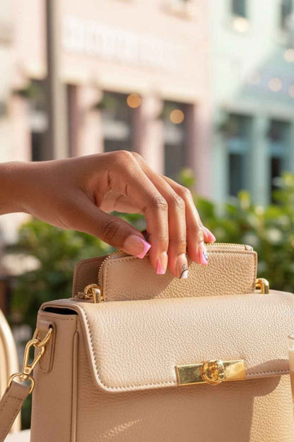 24Pcs Pink French Cartoon Snail Press-On False Nails