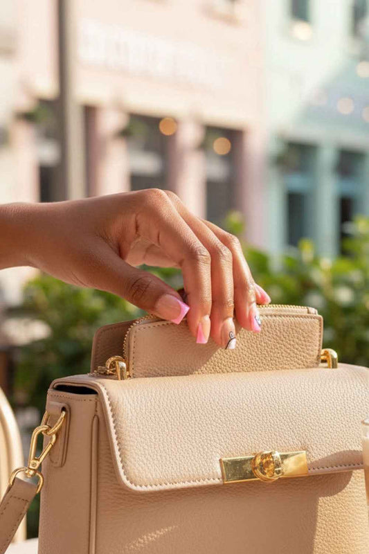 24Pcs Pink French Cartoon Snail Press-On False Nails