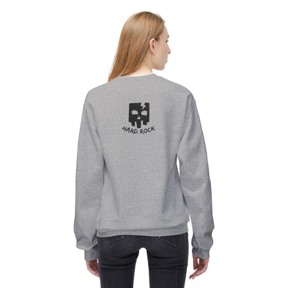 Unisex Hard Rock Sweatshirt, Cozy Music Lover Gift, Trendy Casual Wear, Perfect for Concerts, Birthday Present, Halloween Outfit