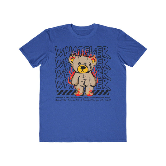 Urban Wear For Men with Playful Bear Design, Casual Summer Shirt, Streetwear Gift, Birthday Gift, Cartoon Fashion Tee Heather Blue