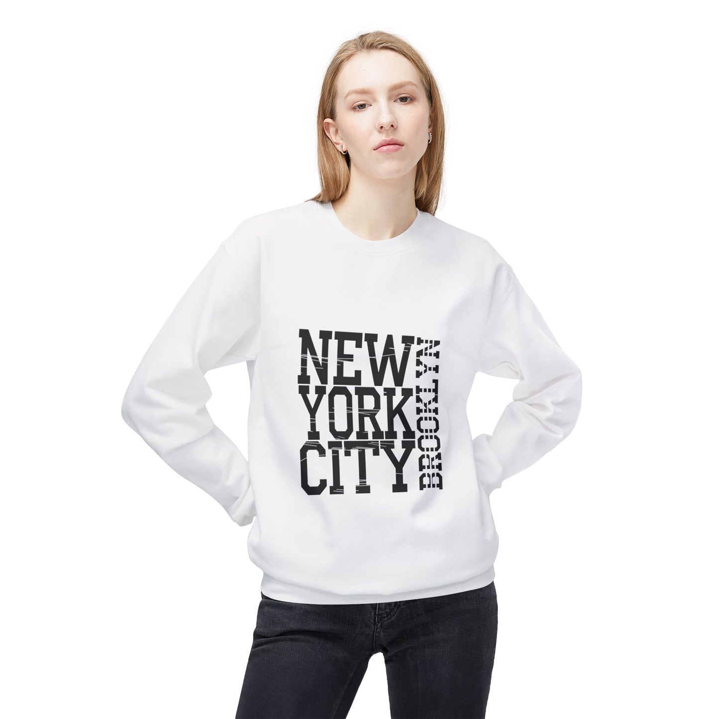 New York City Graphic Sweatshirt - Cozy Unisex Crewneck, Streetwear Style, Gift for NYC Lovers, Casual Wear, Travel Souvenir