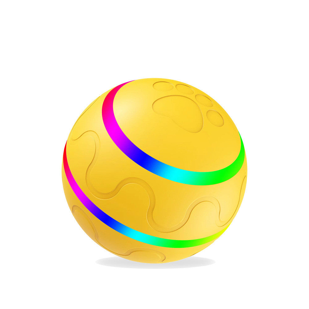 Pet New Cat Wicked Ball Toy Intelligent Ball USB Cat Toys Self Rotating Ball Automatic Rotation Ball Yellow Self hi version