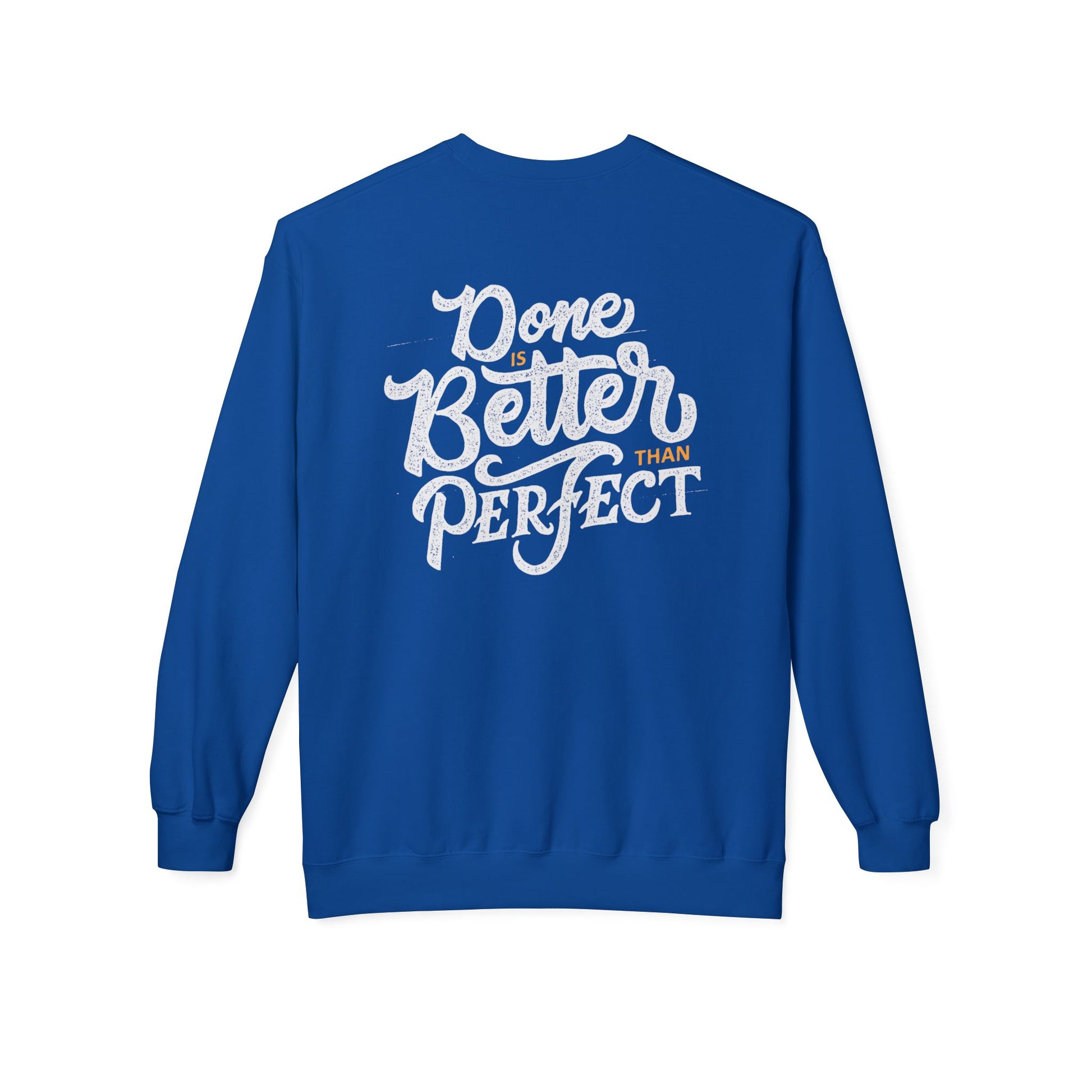 Motivational Fleece Sweatshirt: Cozy Crewneck, Perfect for Self-Care Days, Gift for Friends, Inspirational Quotes, Peer Encouragement
