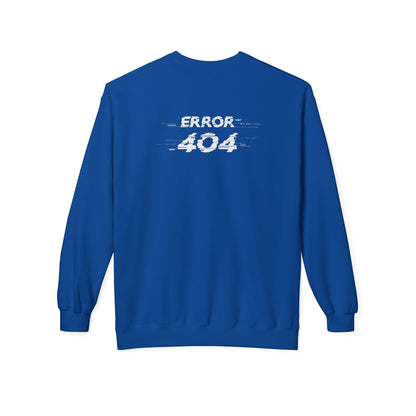 Error 404 Crewneck Sweatshirt, Funny Gift for Tech Lovers, Unisex Fleece Sweater, Casual Outfit, Geeky Humor Clothing