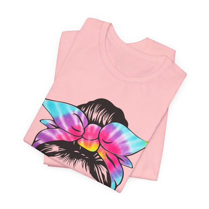 Girl Power Tie-Dye Tee, Unisex Short Sleeve Shirt, Feminist Apparel, Gift for Her, Casual Everyday Wear, Birthday Present