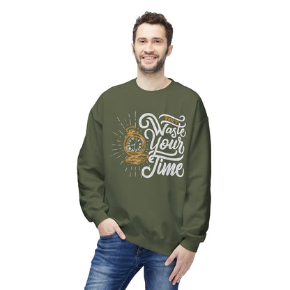 Time Reminder Crewneck Sweatshirt | Cozy Gift for Friends, Casual Wear, Motivation, Birthdays, Fun Philosophy Fashion