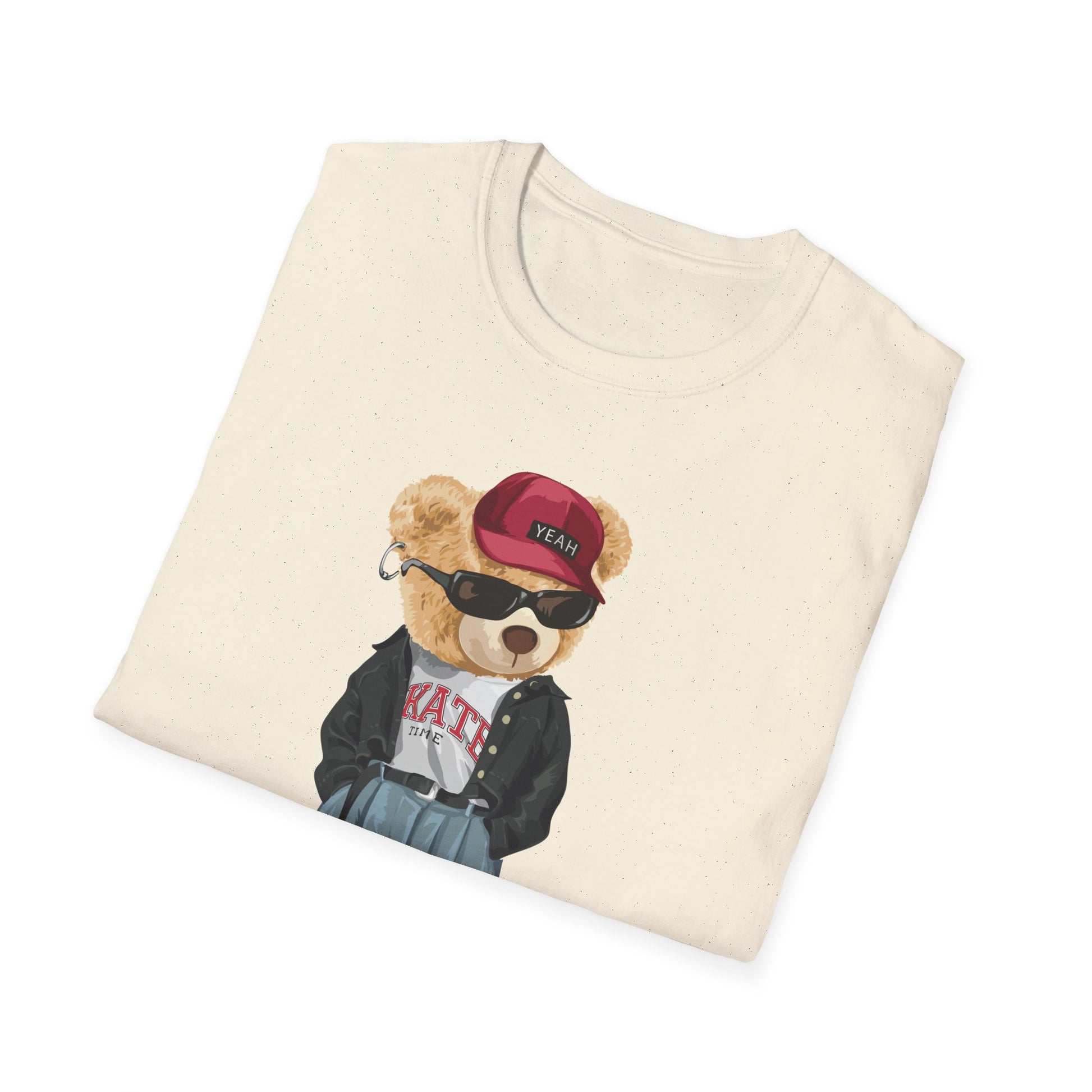 Hip Hop Bear T-Shirt | Cool Graphic Tee, Streetwear, Casual Wear, Gift for Teens, Hip Hop Style