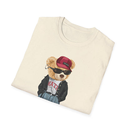 Hip Hop Bear T-Shirt | Cool Graphic Tee, Streetwear, Casual Wear, Gift for Teens, Hip Hop Style