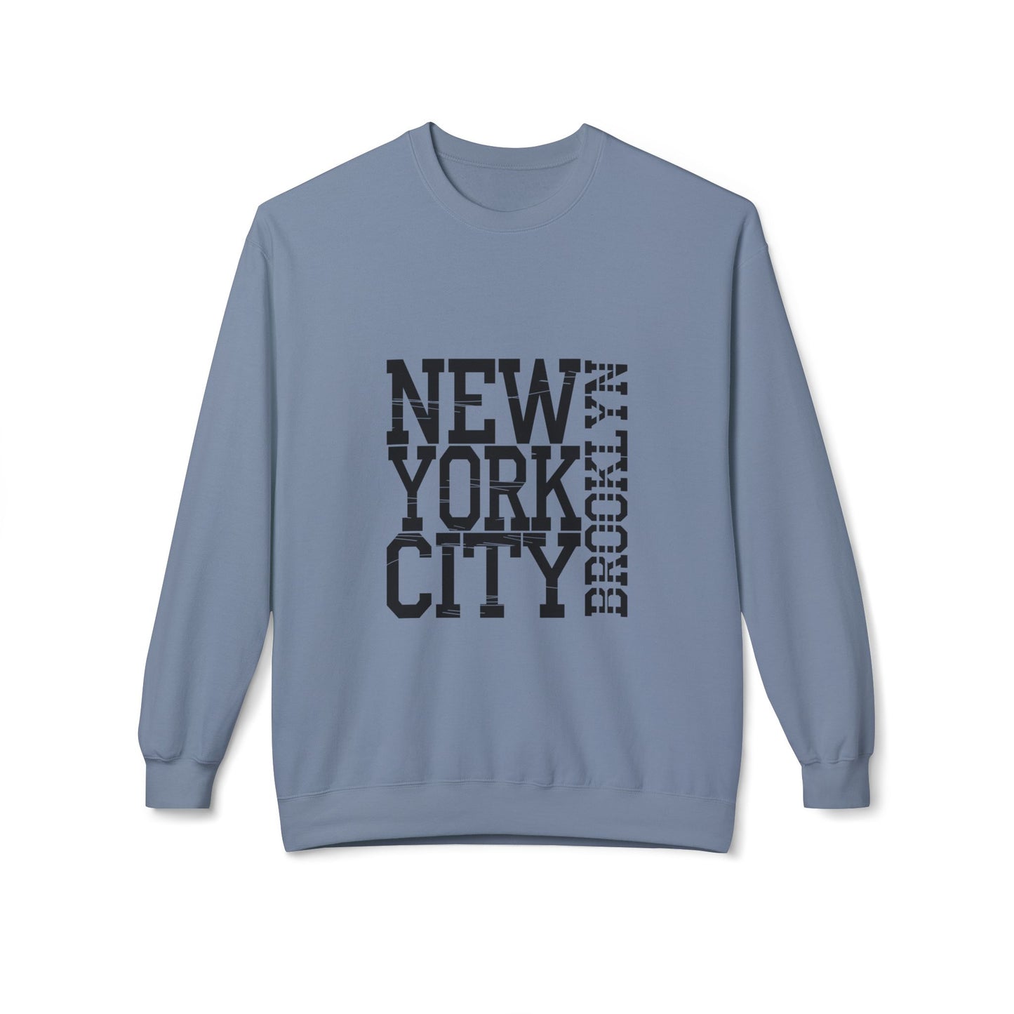 New York City Graphic Sweatshirt - Cozy Unisex Crewneck, Streetwear Style, Gift for NYC Lovers, Casual Wear, Travel Souvenir Stone Blue