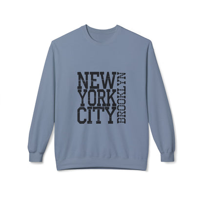 New York City Graphic Sweatshirt - Cozy Unisex Crewneck, Streetwear Style, Gift for NYC Lovers, Casual Wear, Travel Souvenir Stone Blue
