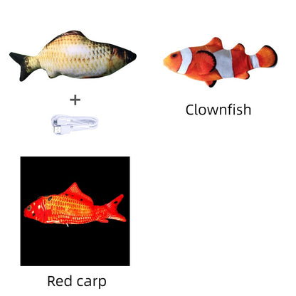 Without Cat Nip Version - Electric Jumping Fish Simulation Electric Fish Toy Set K