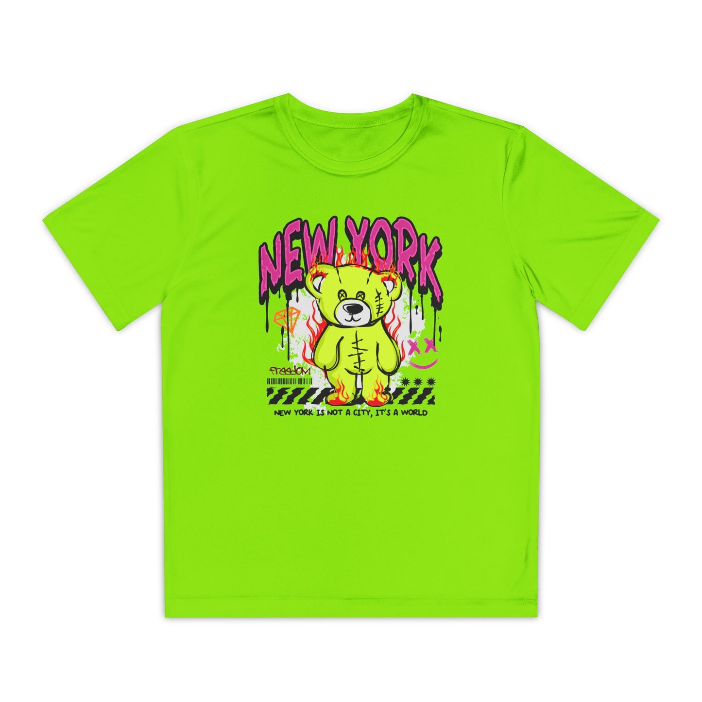 Youth Graphic Tee, Cool Youth T-Shirt, Trendy Urban Shirt, Vibrant Streetwear, Gift for Kids, New York Style Apparel