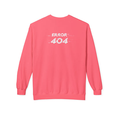 Error 404 Crewneck Sweatshirt, Funny Gift for Tech Lovers, Unisex Fleece Sweater, Casual Outfit, Geeky Humor Clothing