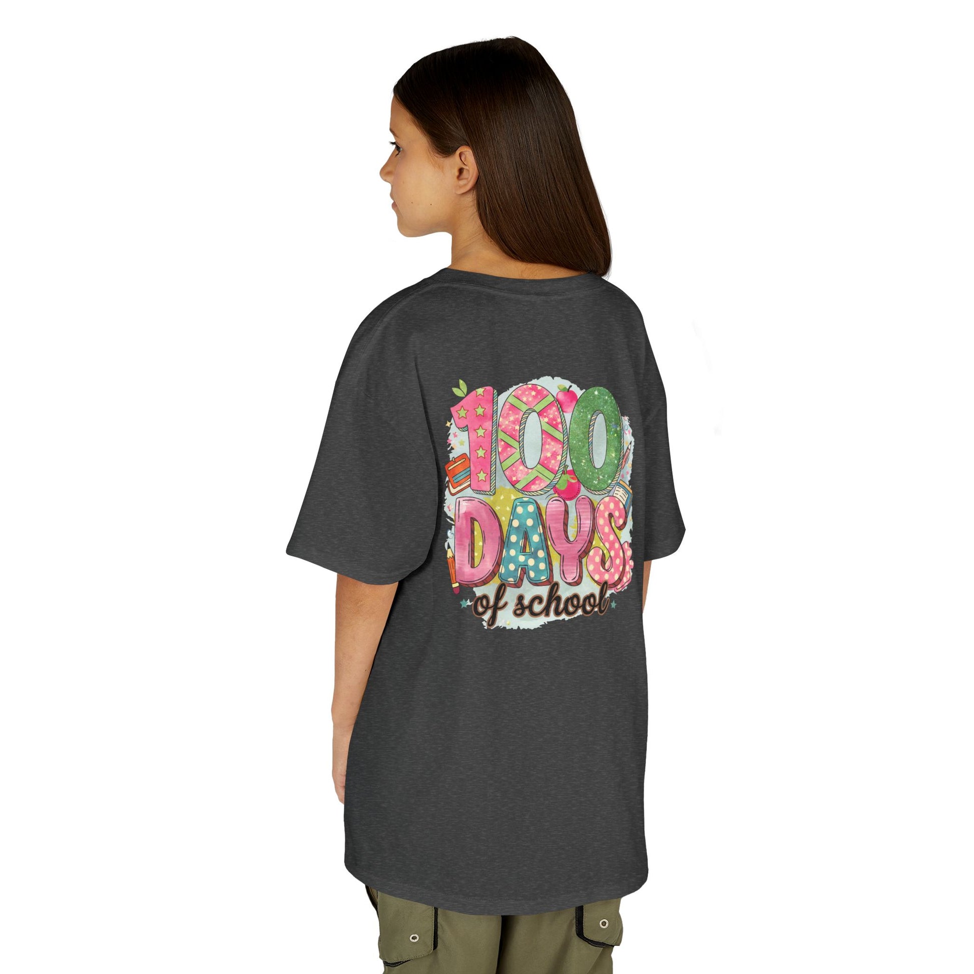 Kids 100 Days of School Tee, Fun t-shirt for kids, Milestone celebration shirt, Perfect for school events, Unique kids' apparel
