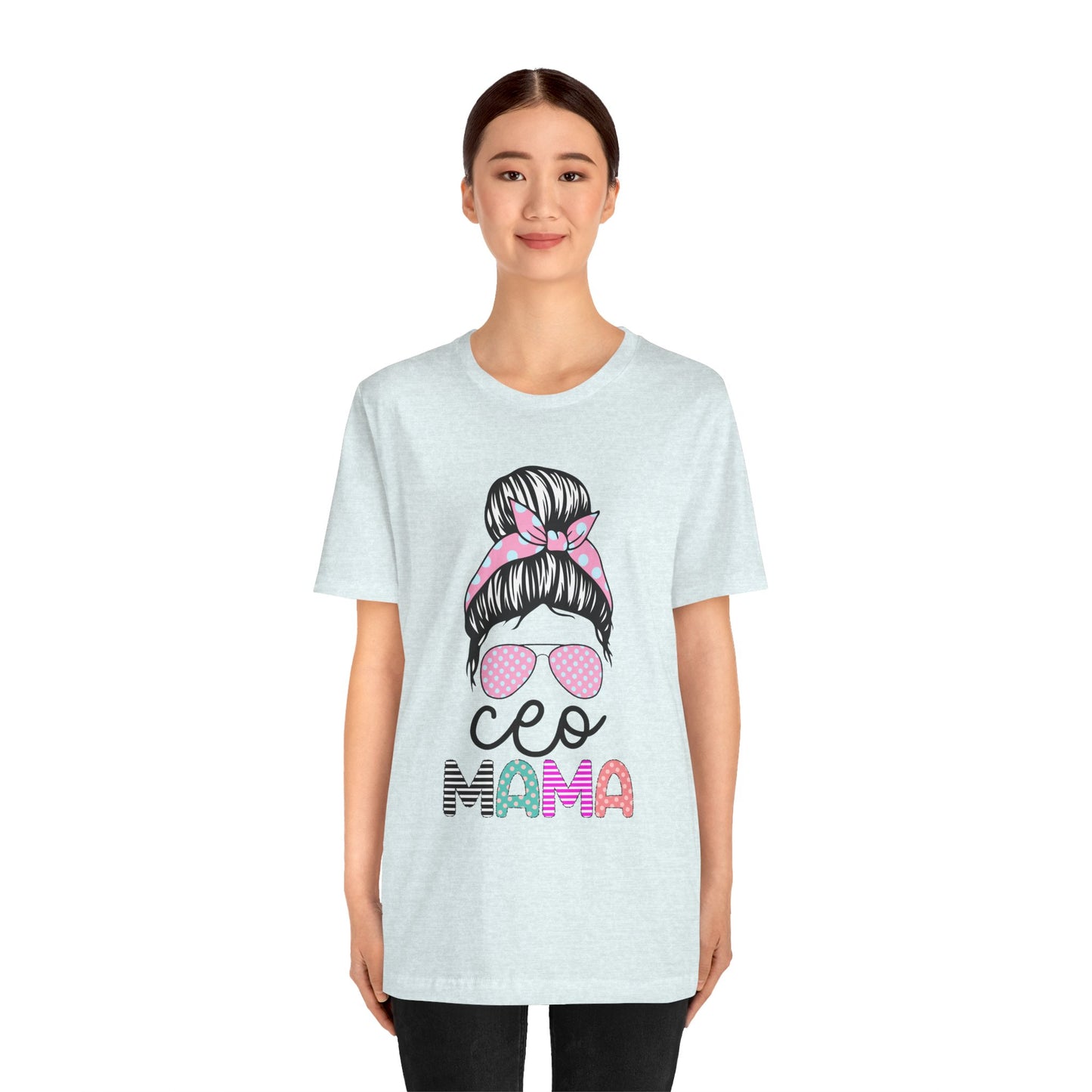 CEO Mama Graphic Tee, Unisex T-Shirt for Moms, Gift for New Mothers, Casual Summer Top, Fun Parenting Apparel, Mother's Day Gift