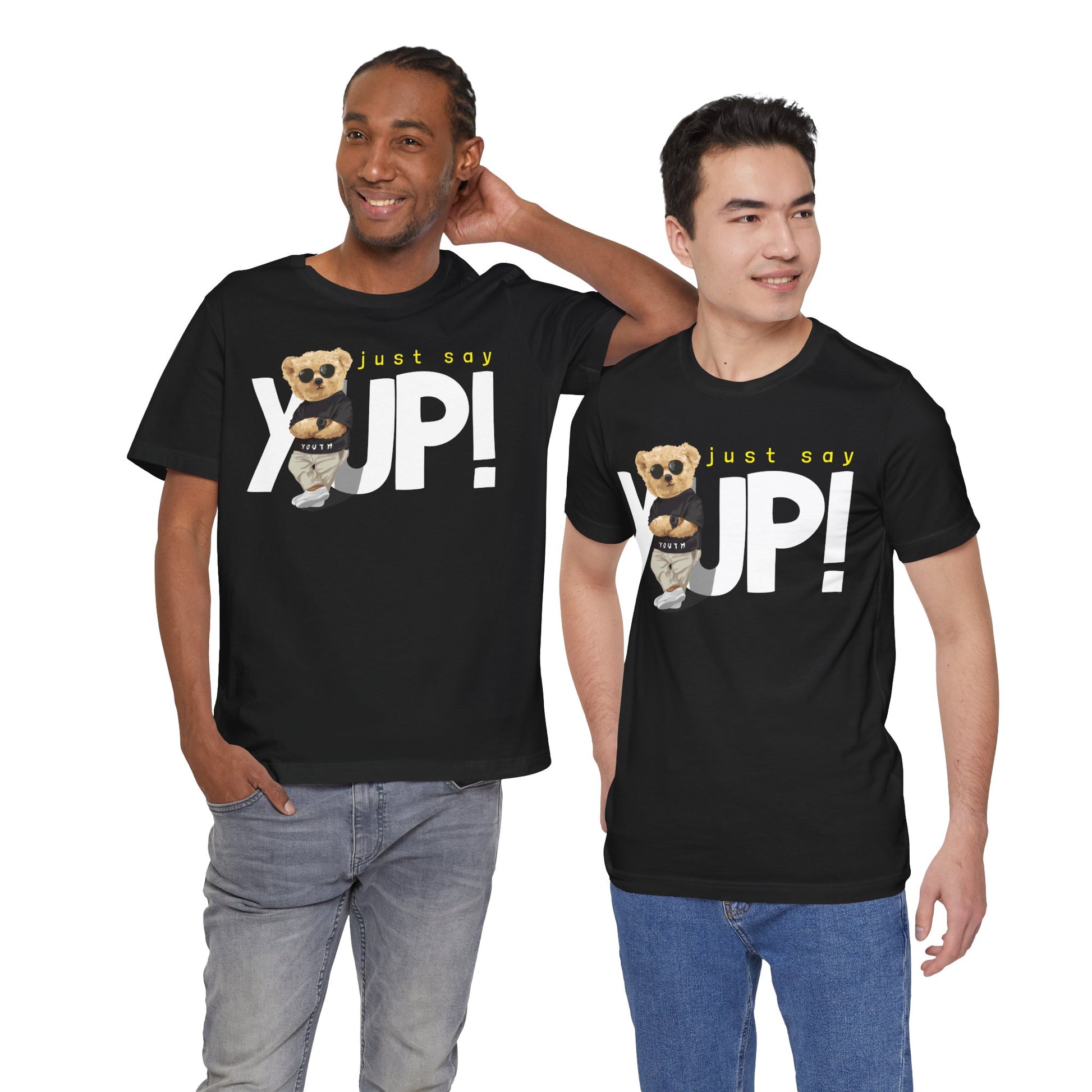 Trendy Bear Graphic Tee, CasualWear, Summer Style, Gift for Friends, Streetwear, Everyday Outfits