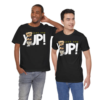 Trendy Bear Graphic Tee, CasualWear, Summer Style, Gift for Friends, Streetwear, Everyday Outfits