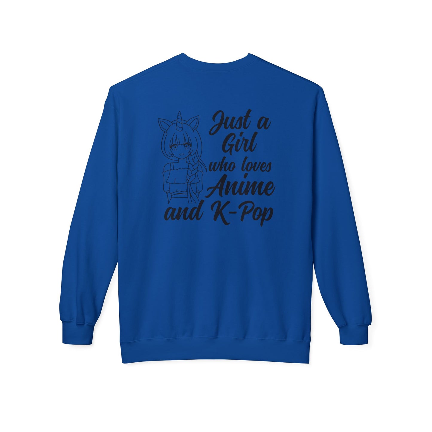 Anime & K-Pop Crewneck Sweatshirt, Cozy Gift for Fans, Cute Fashion for Anime Lovers, Perfect for Casual Outfits, Birthday & Holiday Gift