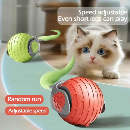 New Interactive Cat Toys Ball Auto Electric Rolling Ball Toys For Cat Kitty Pets Smart Automatic Teaser USB Rechargeable Cat Toy Pet Products