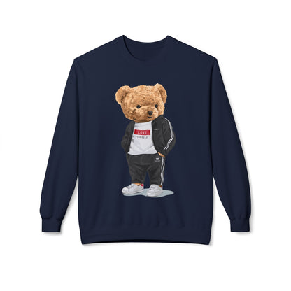 Teddy Bear Sweatshirt - Perfect for Teens, Gifts, Casual Wear, Winter Essentials, Cute Graphic Apparel