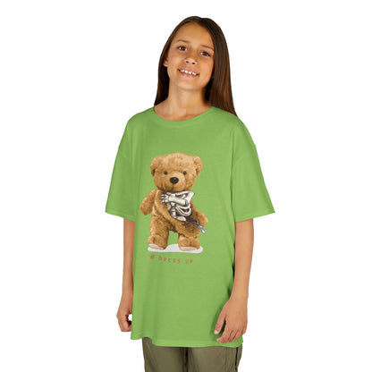 Cute Teddy Bear Kids Tee, Kids Cotton T-Shirt, Fun Graphic Tee, Childrens Holiday Gift, Soft Casual Wear