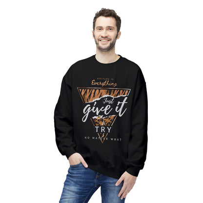 Motivational Crewneck Sweatshirt, Cozy Fleece Top, Inspirational Gift, Chill Vibes, Unisex Apparel, Perfect for Every Occasion