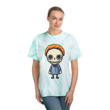 Tie-Dye Graphic Tee, Fun Skeleton Design, Casual Summer Shirt, Retro Festival Apparel, Vibrant Gift for Kids - Cozy Kawaii LLC