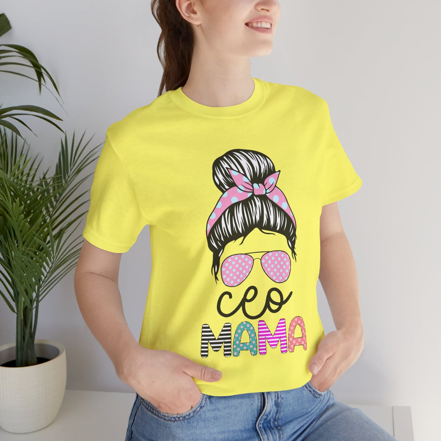 CEO Mama Graphic Tee, Unisex T-Shirt for Moms, Gift for New Mothers, Casual Summer Top, Fun Parenting Apparel, Mother's Day Gift