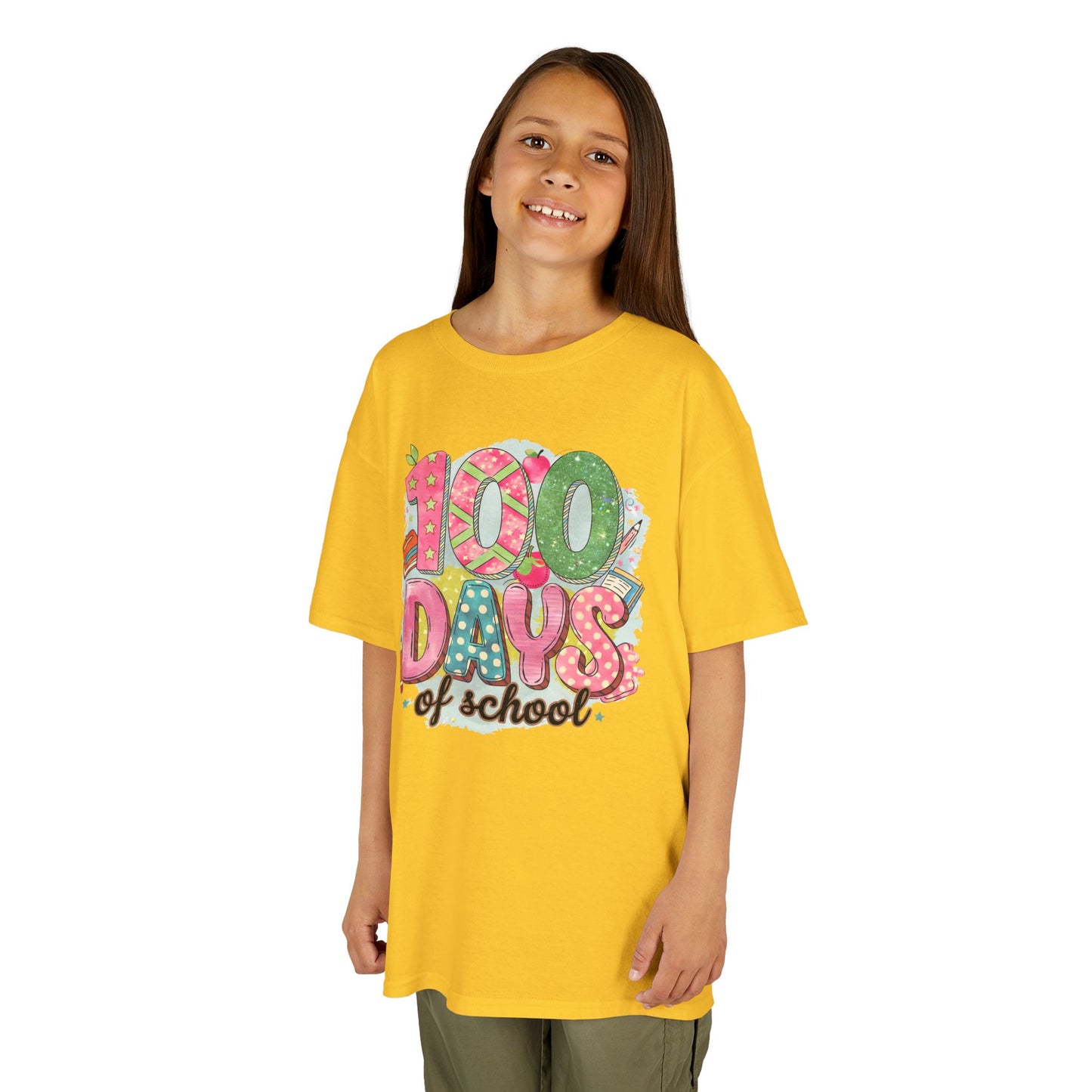 Kids 100 Days of School Tee, Fun t-shirt for kids, Milestone celebration shirt, Perfect for school events, Unique kids' apparel