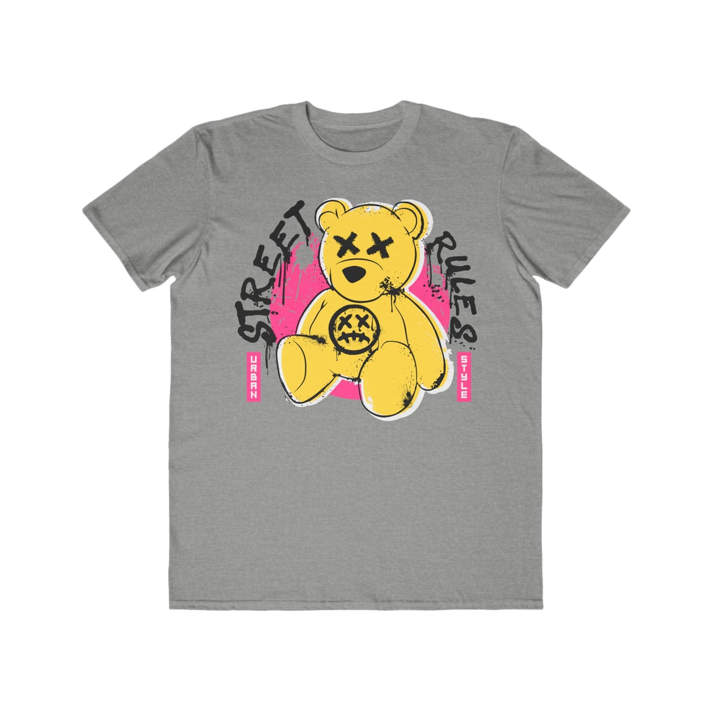 Street Rules Graphic Tee, Urban Wear For Men, Urban Style Shirt, Gift for Him, Streetwear for Men, Trendy Everyday Top Heather Grey