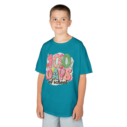 Kids 100 Days of School Tee, Fun t-shirt for kids, Milestone celebration shirt, Perfect for school events, Unique kids' apparel
