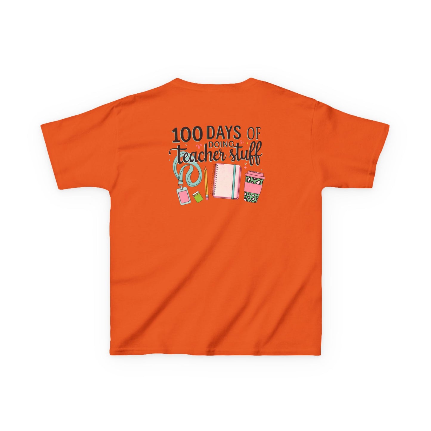 Teacher Appreciation Kids Tee, 100 Days of Teacher Stuff Shirt, School Spirit Tee, Gift for Future Educators, Kids' Classroom Apparel