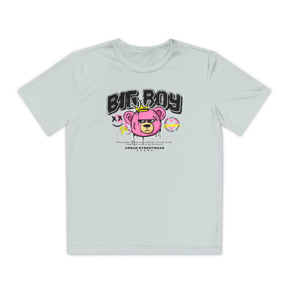 Youth Graphic Tee - Cool Bear Design, Trendy Youth Shirt, Perfect Gift for Kids, Summer Wear, Birthday Present, Sportswear Silver