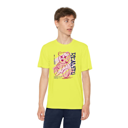 Youth Graphic Tee, Reality Bear Design, Casual Wear, Birthday Gift, Trendy Kids Clothing, Unique Gift for Teens