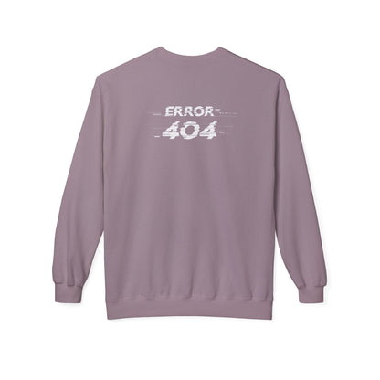 Error 404 Crewneck Sweatshirt, Funny Gift for Tech Lovers, Unisex Fleece Sweater, Casual Outfit, Geeky Humor Clothing