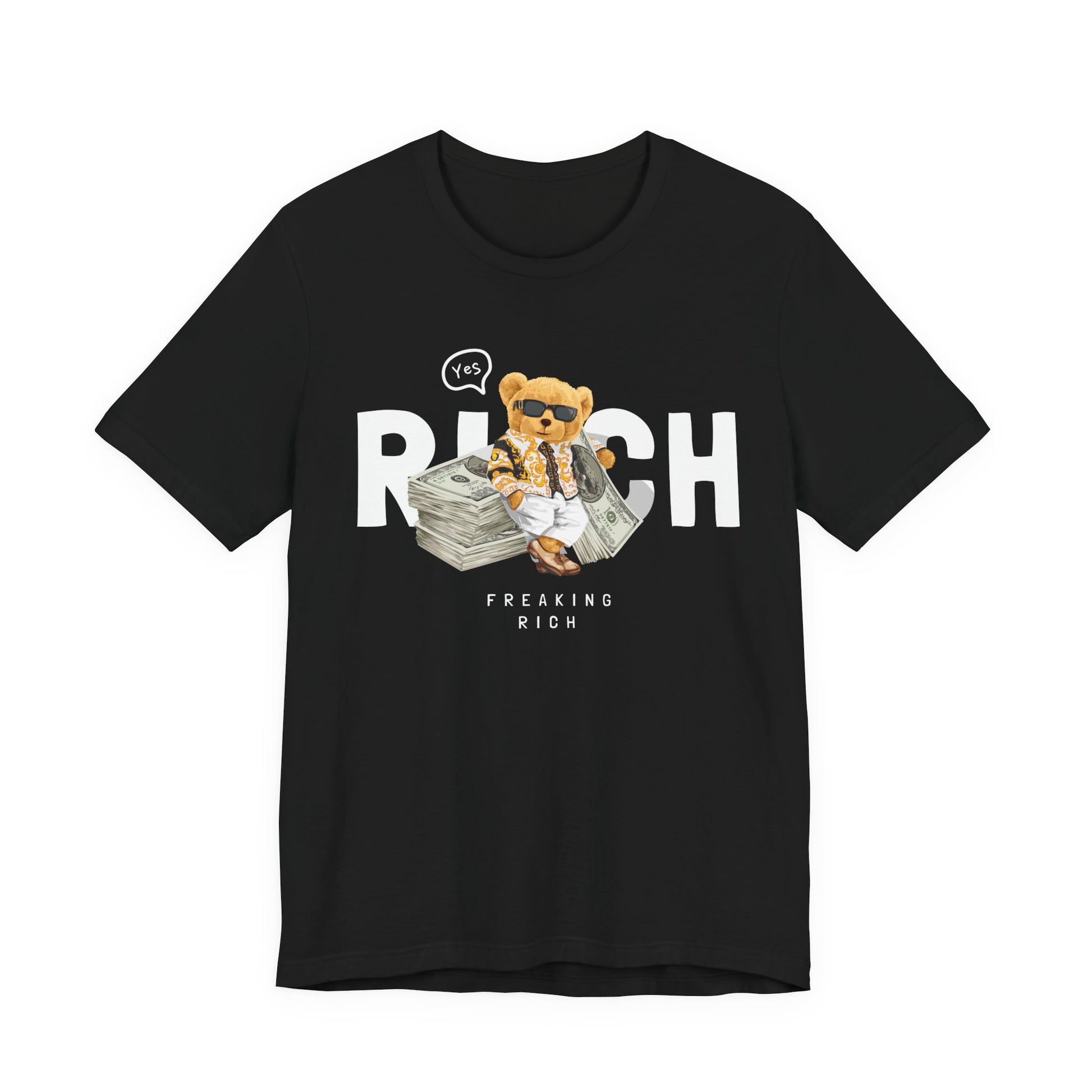 Freaking Rich Graphic Tee, Cute T-Shirt for Success, Fun Gift for Entrepreneurs, Trendy Casual Wear for Parties, Motivational Outfit