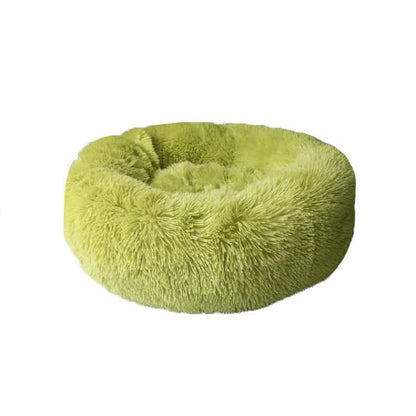 Round Long Hairy Autumn And Winter Nest Pad Cat Mattress A green