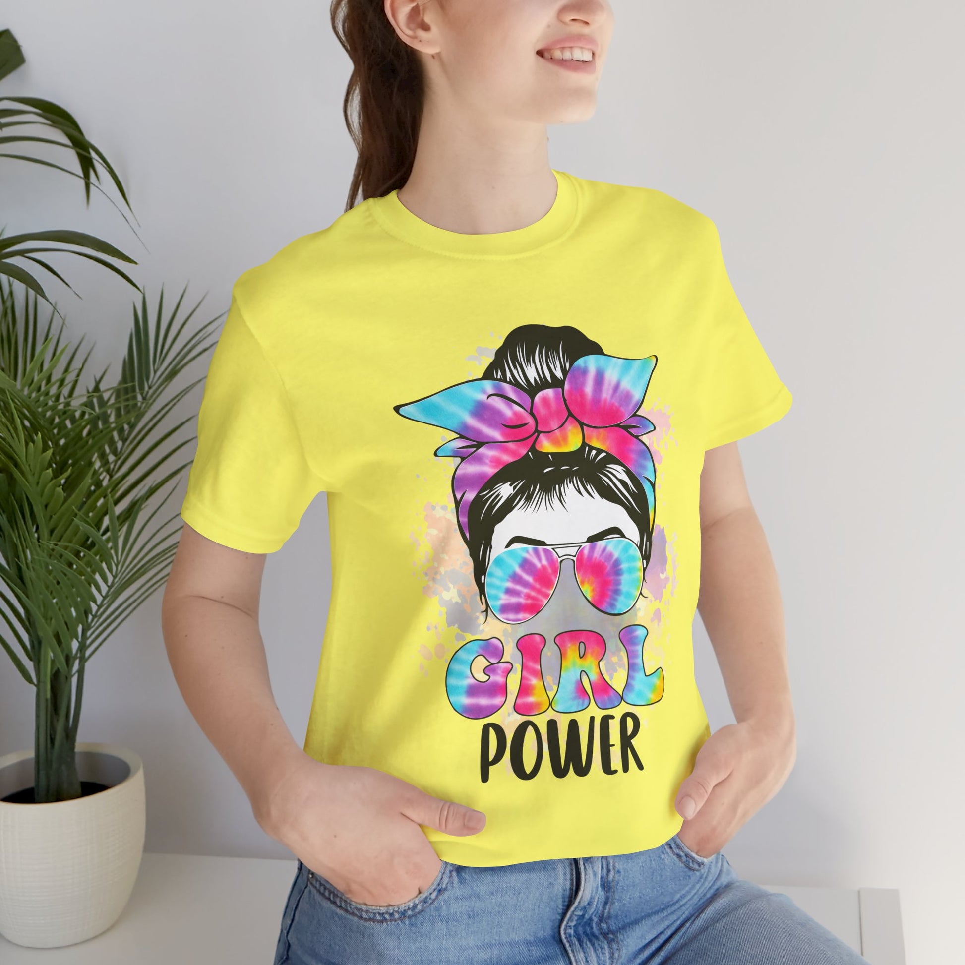 Empowering Girl Power Tee, Unisex T-Shirt for Girls, Feminist Apparel, Gift for Her, Cute Summer Top, Casual Statement Shirt