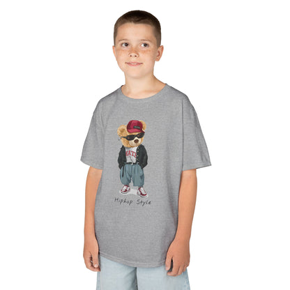 Trendy Kids Tee, Cool Bear Graphic Tee, Youth Fashion T-Shirt, Street Style Kids Shirt, Unique Kids Apparel, Fun Summer Tee