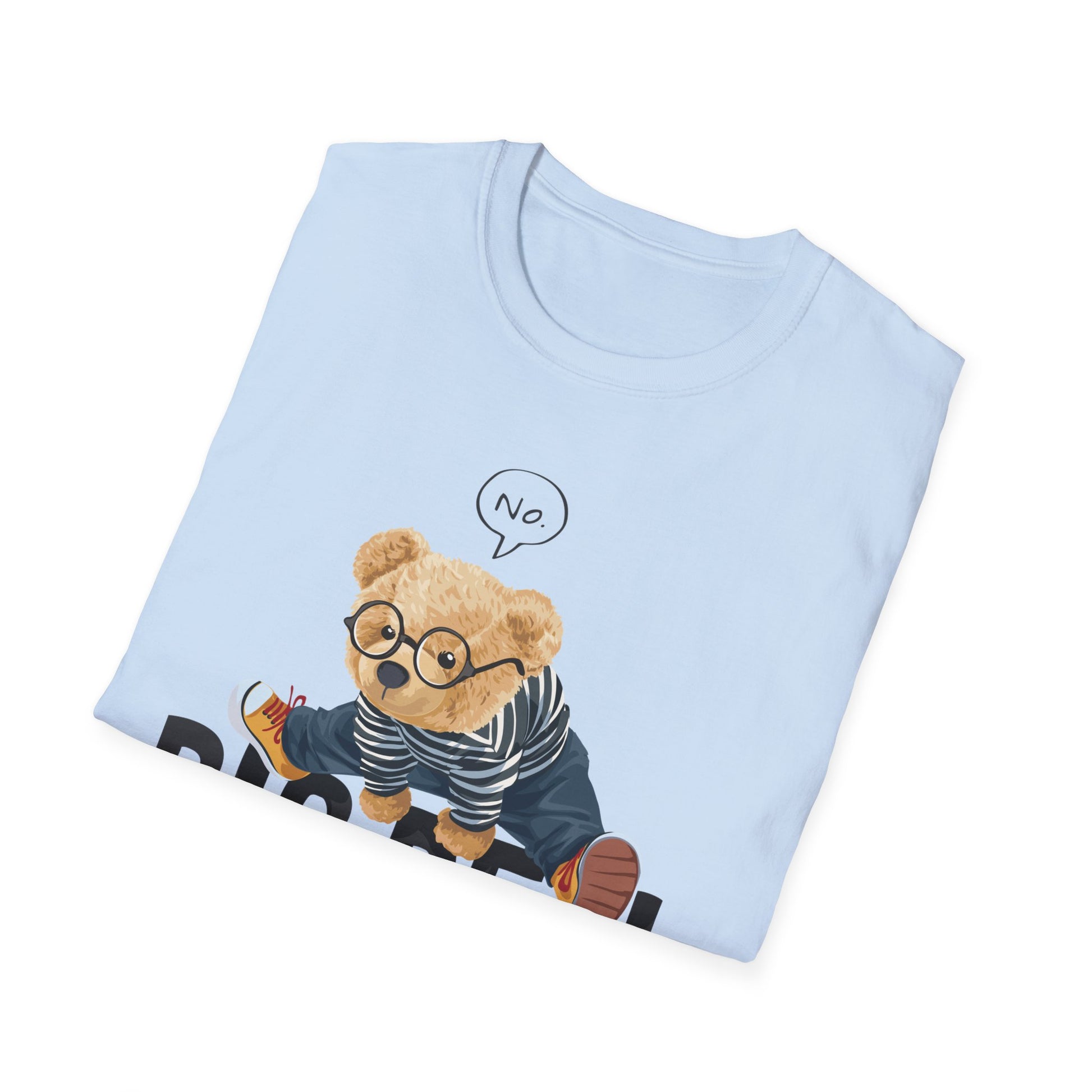 Playful Bear Graphic Tee - Unisex Softstyle T-Shirt, Casual Wear, Cute Gift, Birthday Shirt, Fun Statement Tee