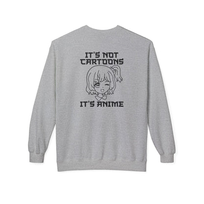 Anime Sweatshirt - It's Not Cartoons, Gift for Anime Fans, Casual Wear, Cozy Hoodie Alternative, Perfect for Conventions